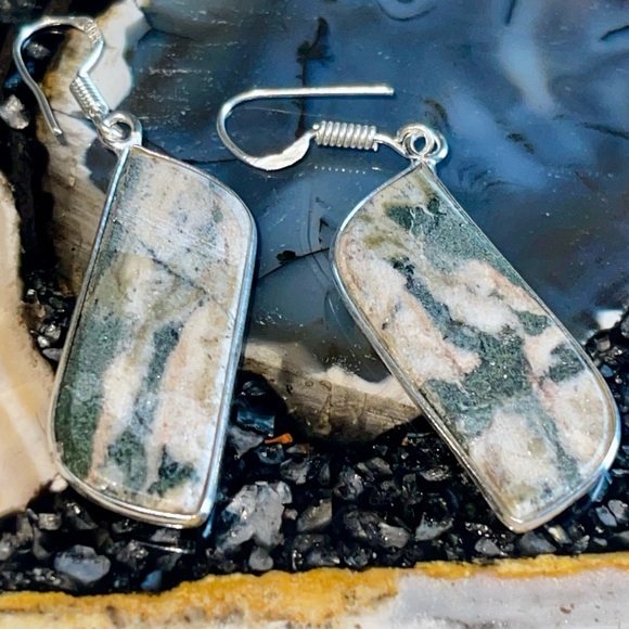 Serpentine Earrings 1 7/8” - Picture 8 of 12